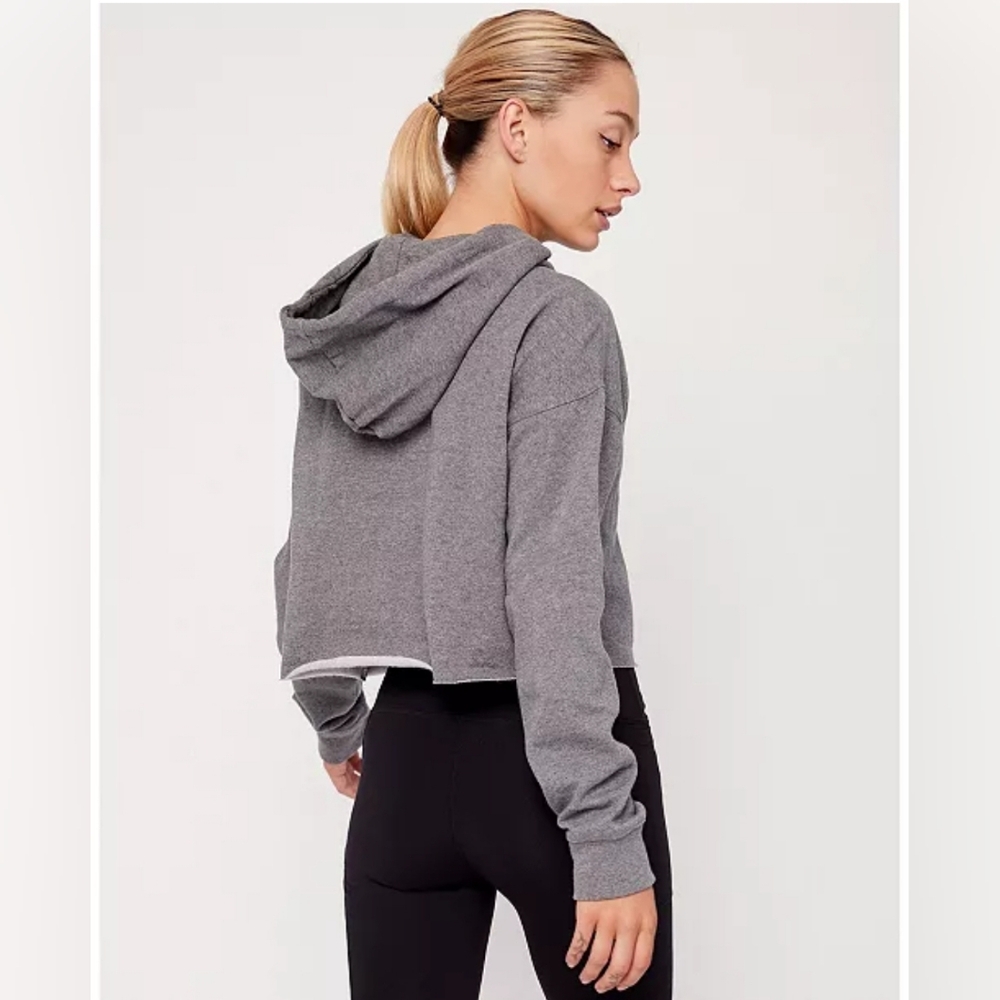 Rebody Grey Cropped Hoodie Size 10
